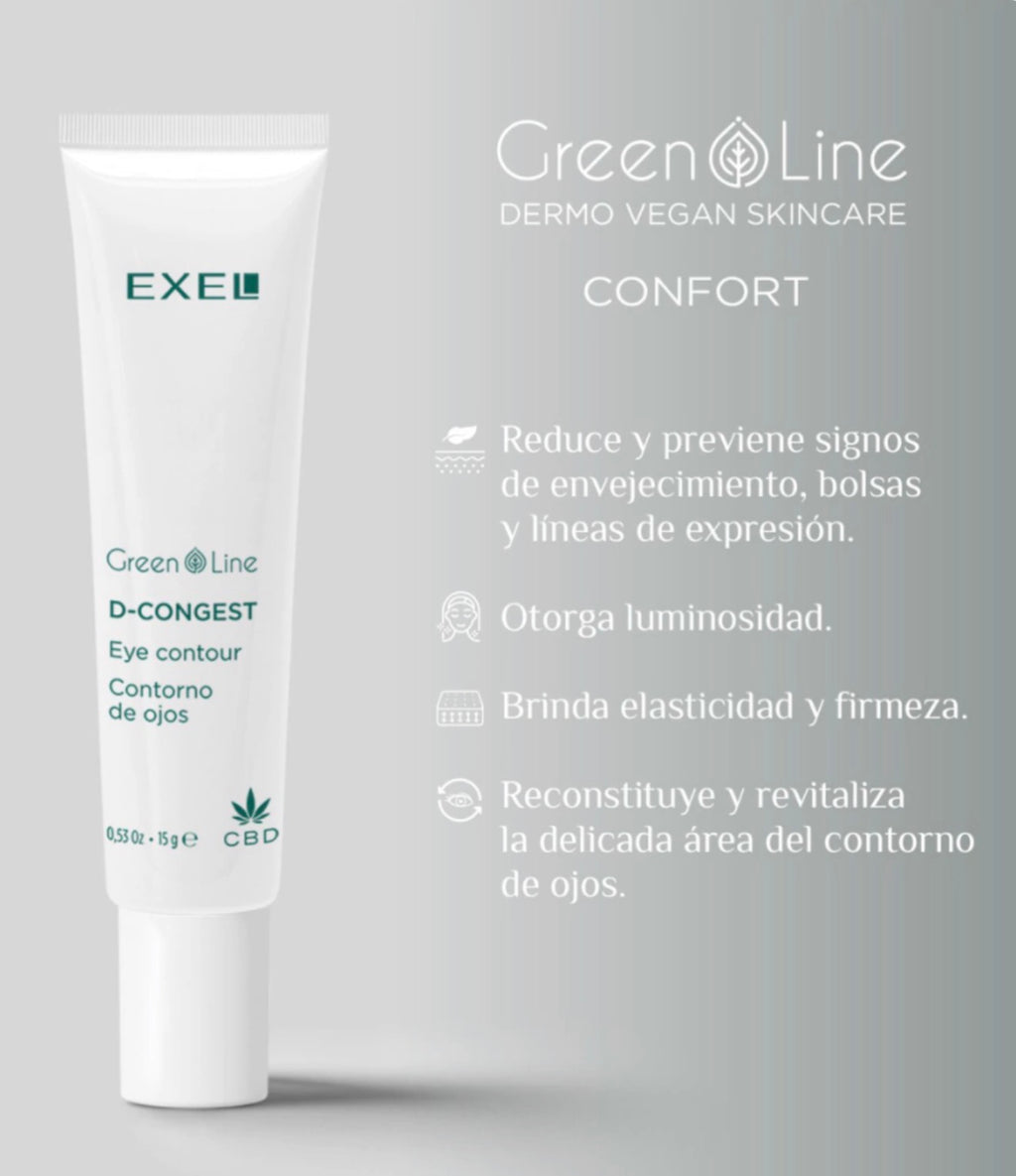 D-CONGEST Contorno de Ojos con CBD, Árnica y Ácido Hialurónico | 15 ml EXEL