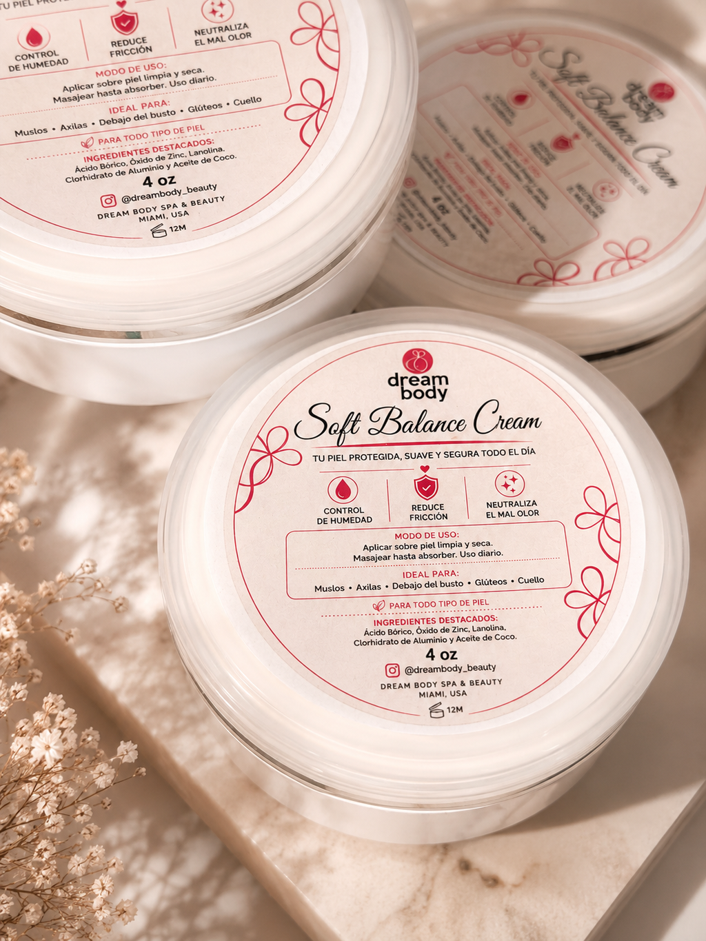 Dream Body Soft Balance Moisture Control & Anti-Chafing Cream | 4 oz