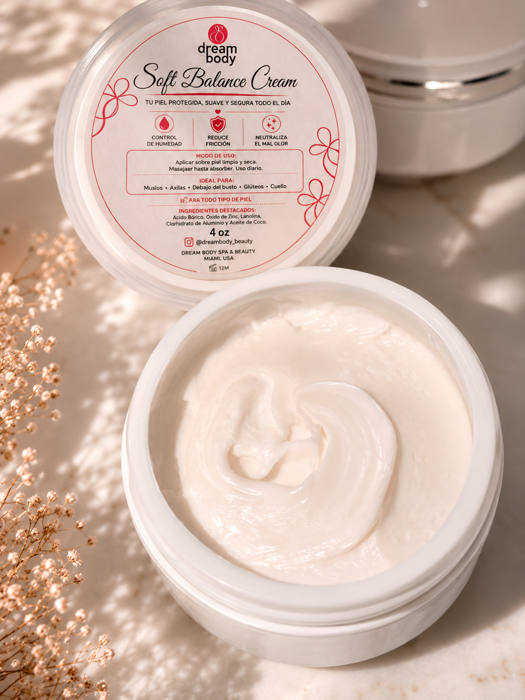 Dream Body Soft Balance Moisture Control & Anti-Chafing Cream | 4 oz