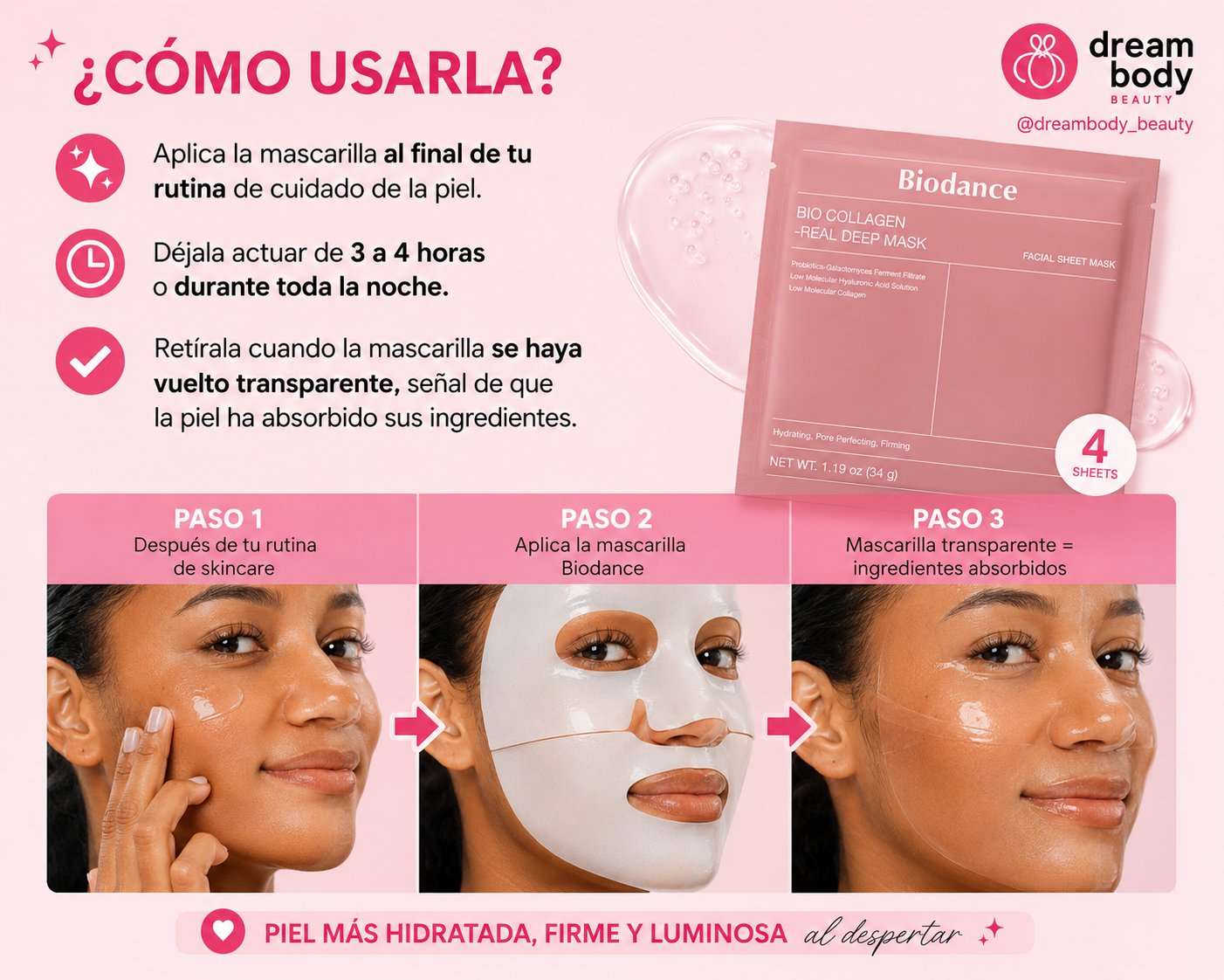 BIODANCE Bio-Collagen Real Deep Hydrogel Mask – Box of 4
