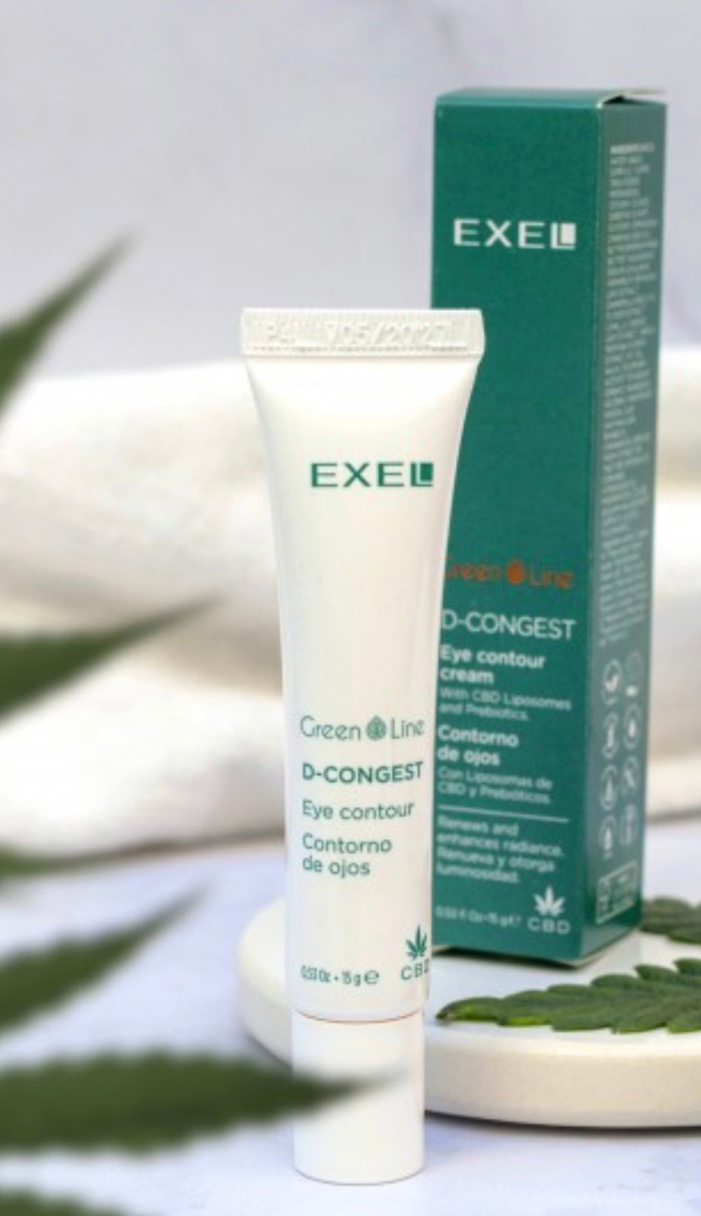 D-CONGEST Contorno de Ojos con CBD, Árnica y Ácido Hialurónico | 15 ml EXEL
