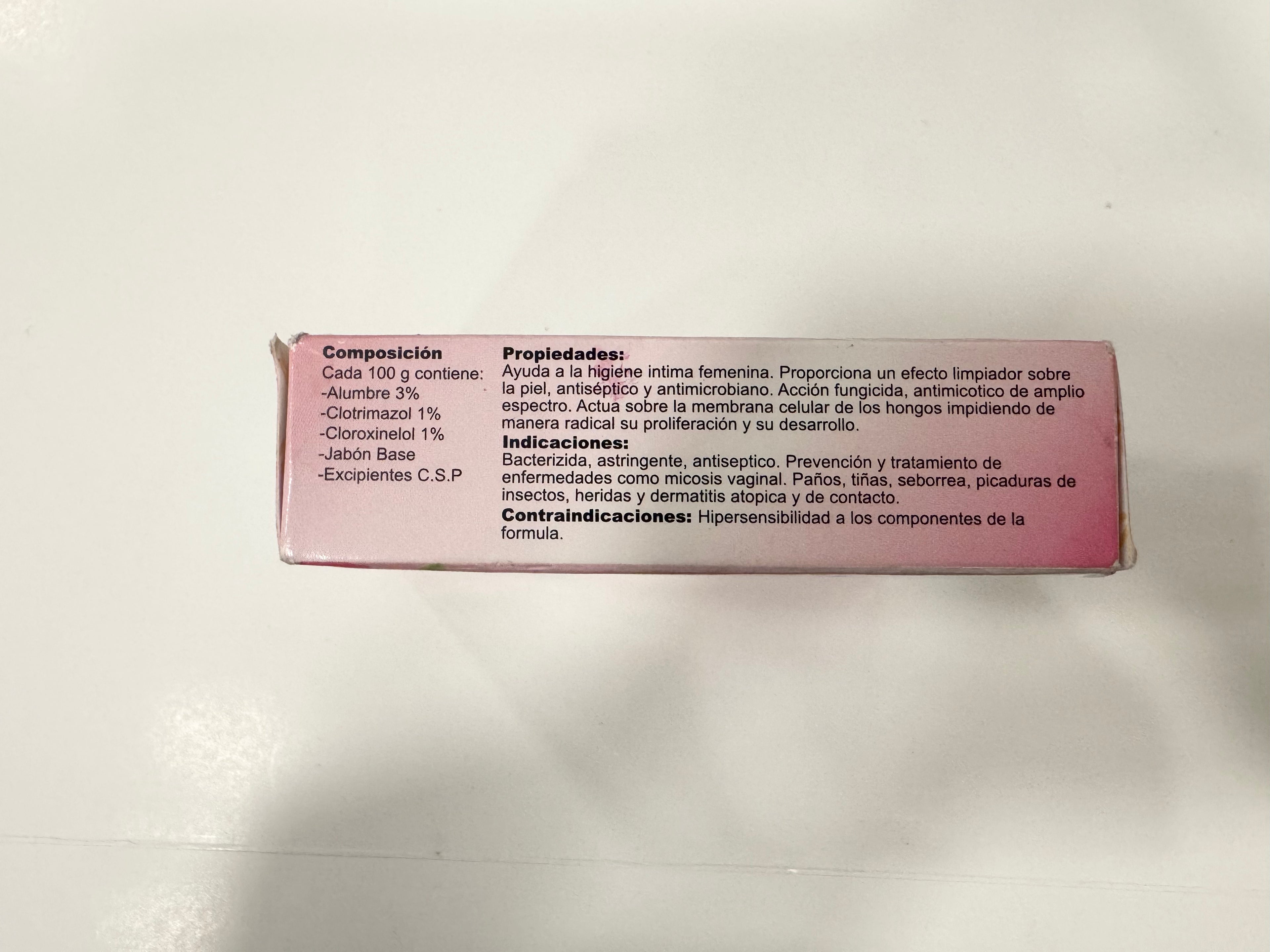 Jabon intimo Alumbre y Clotimazol