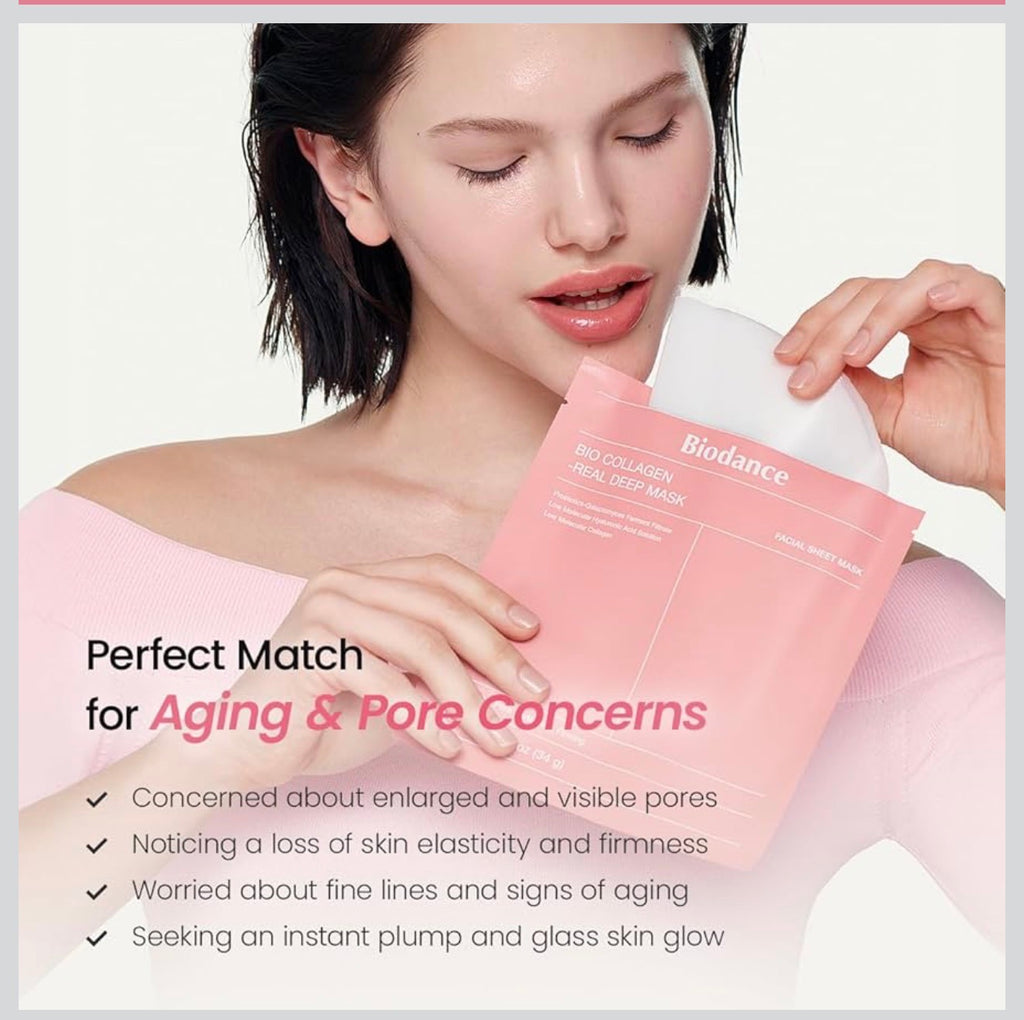 BIODANCE Bio-Collagen Real Deep Hydrogel Mask – Box of 4