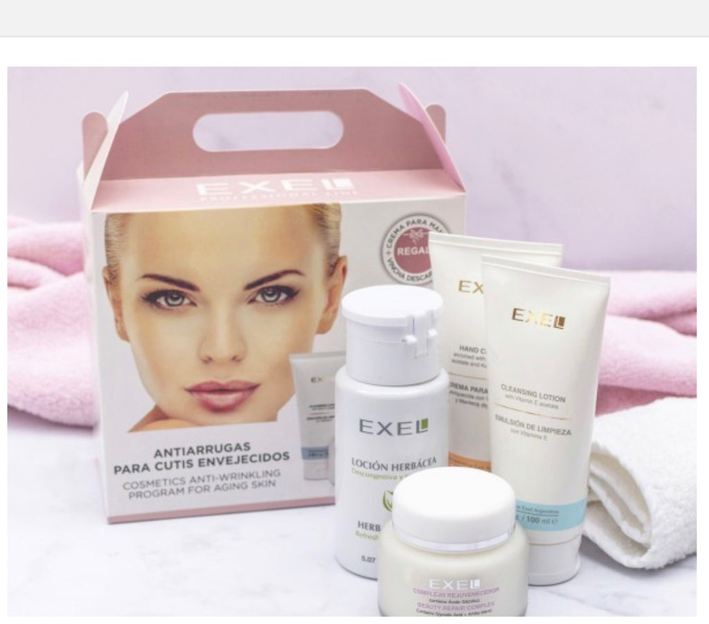 Anti-Wrinkle Skincare Kit for Mature Skin - 3 Steps - Exel