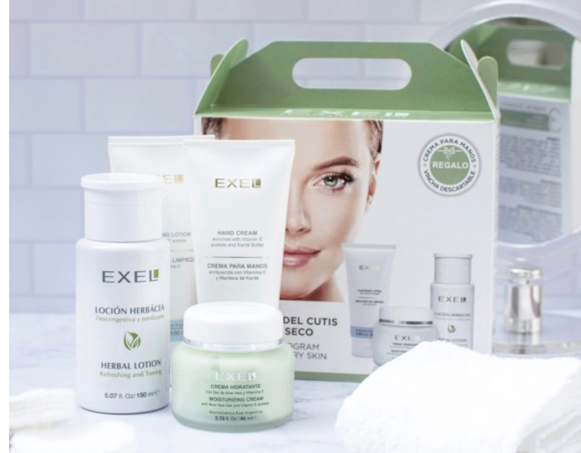 EXEL Moisturizing Skincare Kit for Normal to Dry Skin