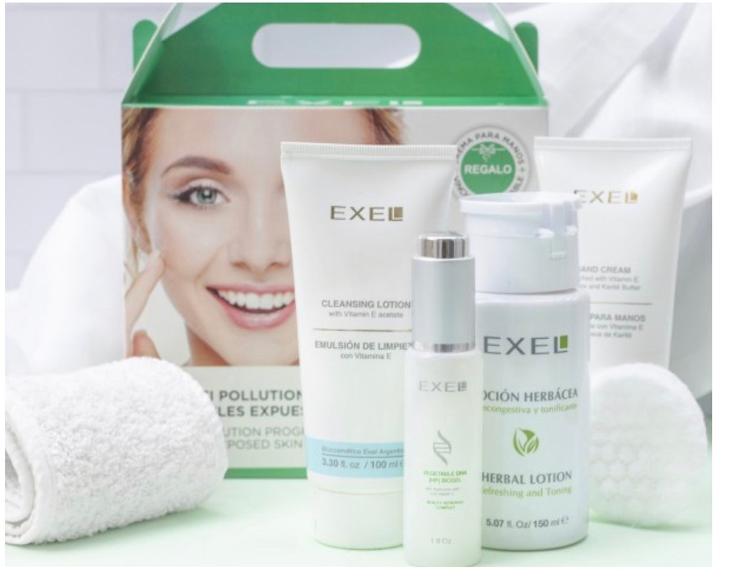 Anti-Pollution Skincare Kit for Stressed Skin - 3 Steps EXEL